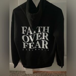 SHEIN faith over fear hoodie
